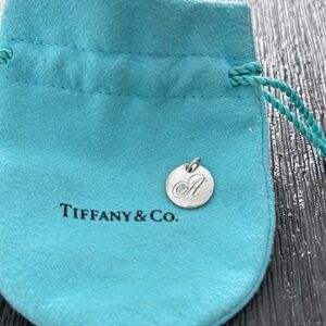 Tiffany & Co. Sterling Silver Charm Pendant - Letter "A"